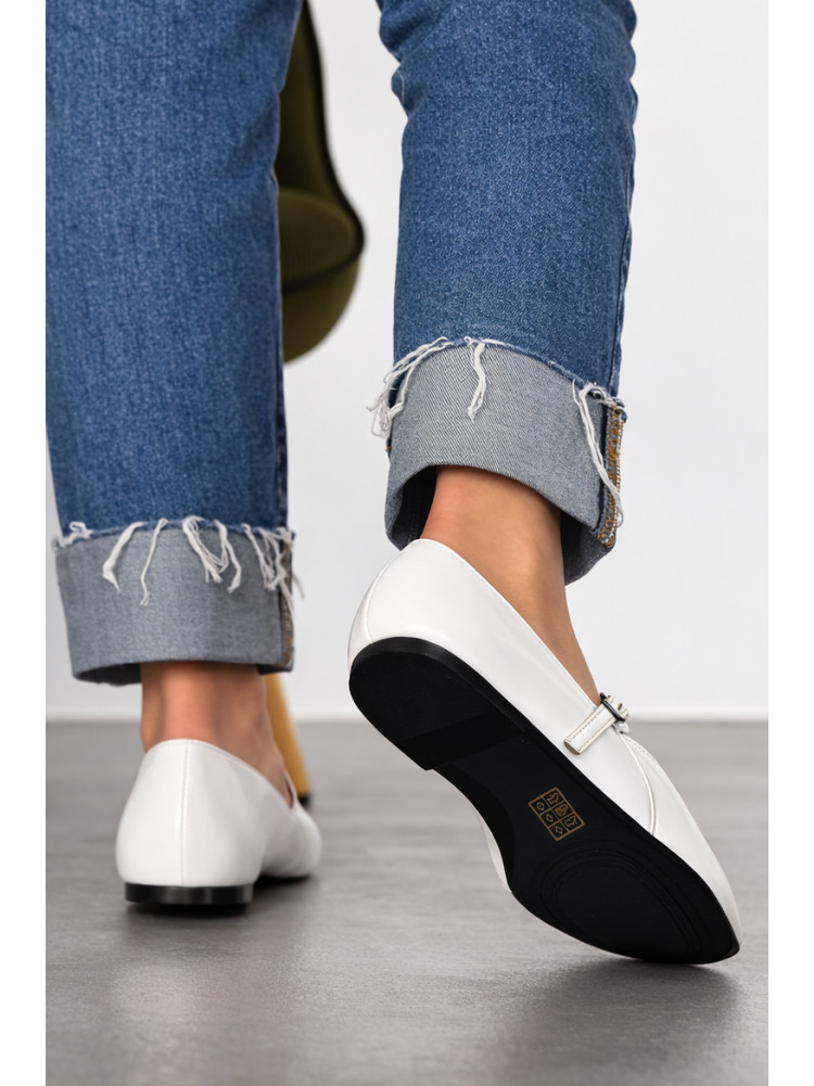 Балетки женские белого цвета W 953-3 210907C