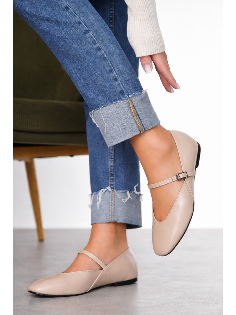 Балетки женские светло-бежевого цвета W 953-16 210909C