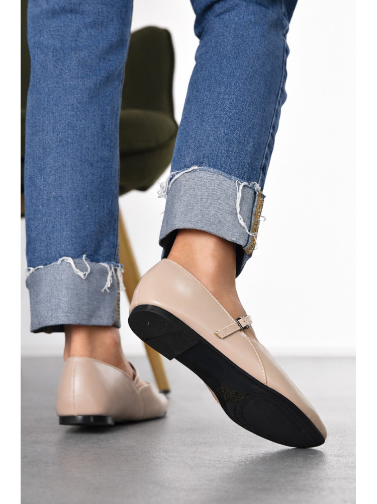 Балетки женские светло-бежевого цвета W 953-16 210909C