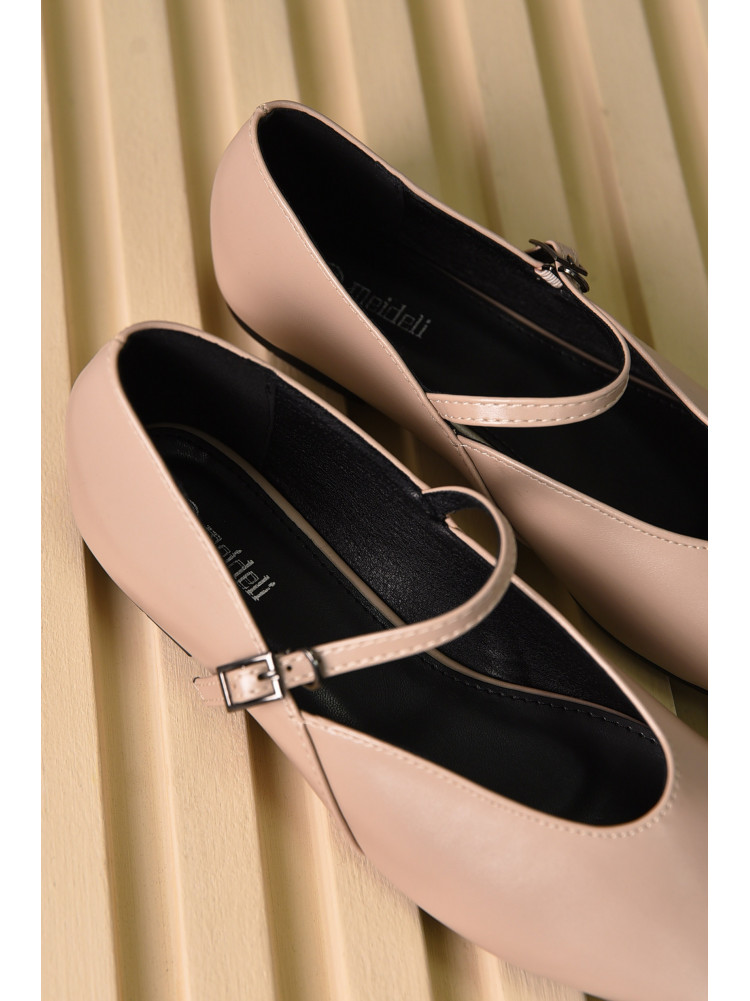 Балетки женские светло-бежевого цвета W 953-16 210909C