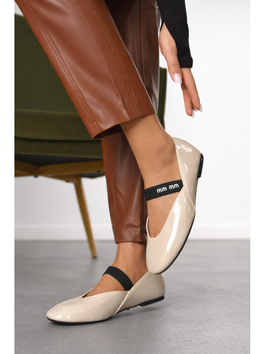 Балетки женские светло-бежевого цвета W 953-8 210912C