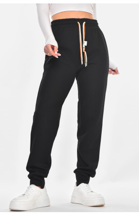 Спортивные штаны женские черного цвета 9654-4 210914C