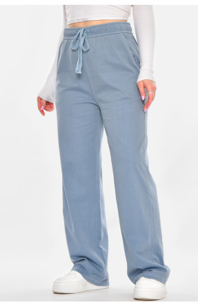 Штаны женские однотонные голубого цвета A4062 210919C