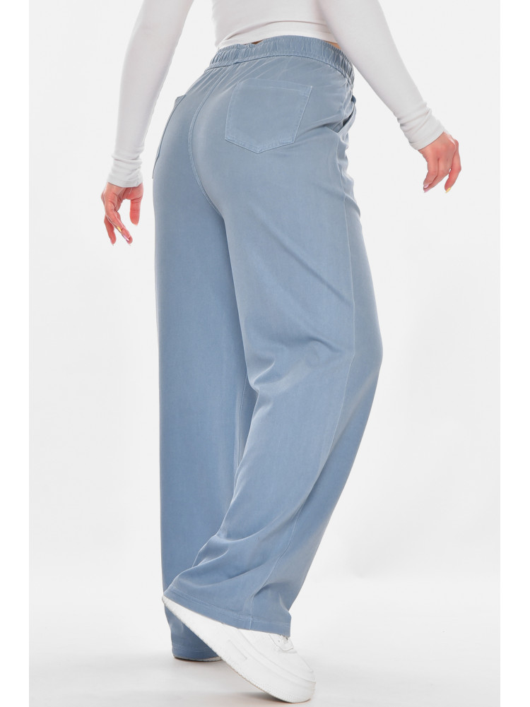 Штаны женские однотонные голубого цвета A4062 210919C