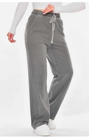 Штаны женские однотонные серого цвета A4062 210920C