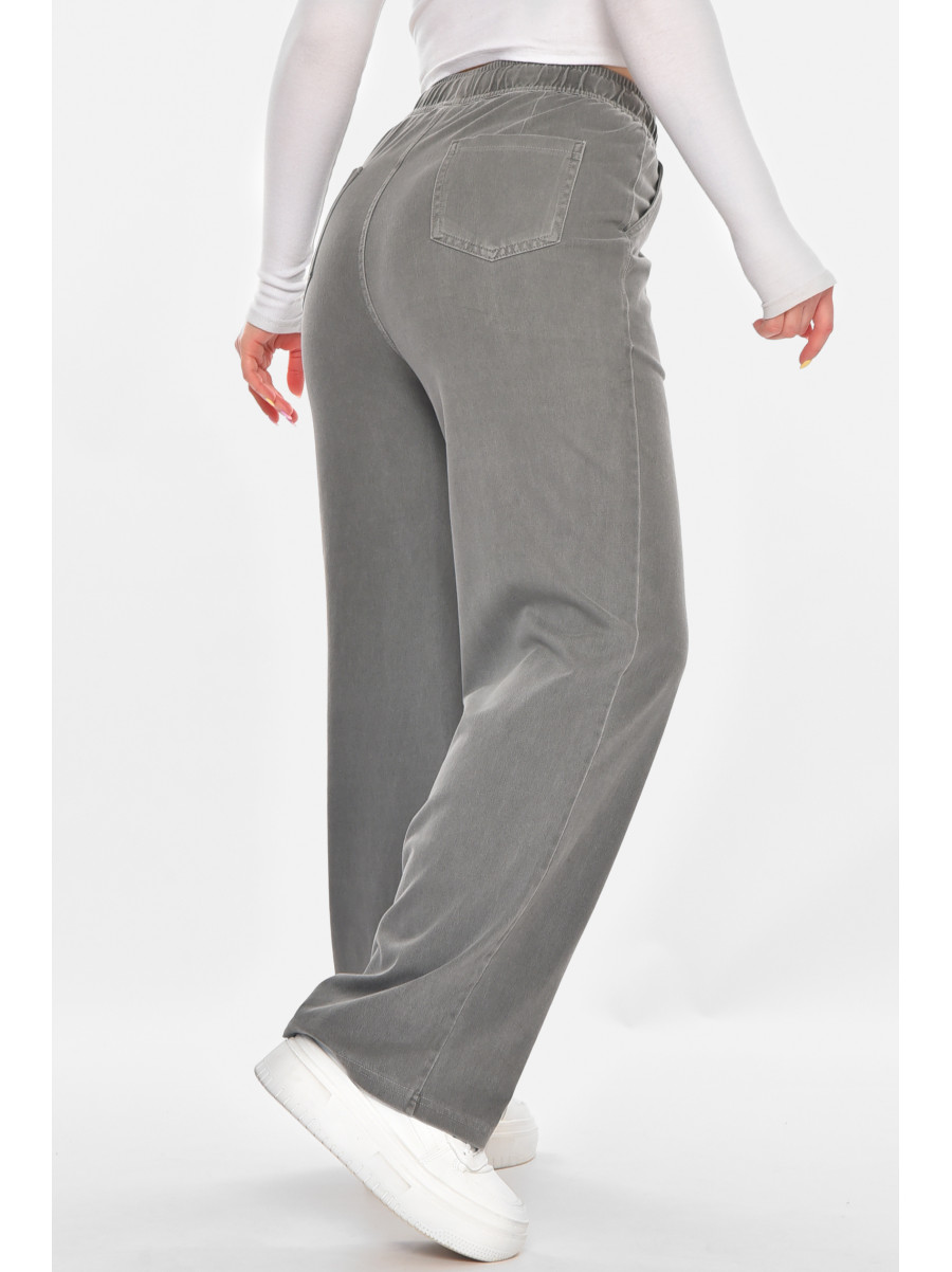 Штаны женские однотонные серого цвета A4062 210920C