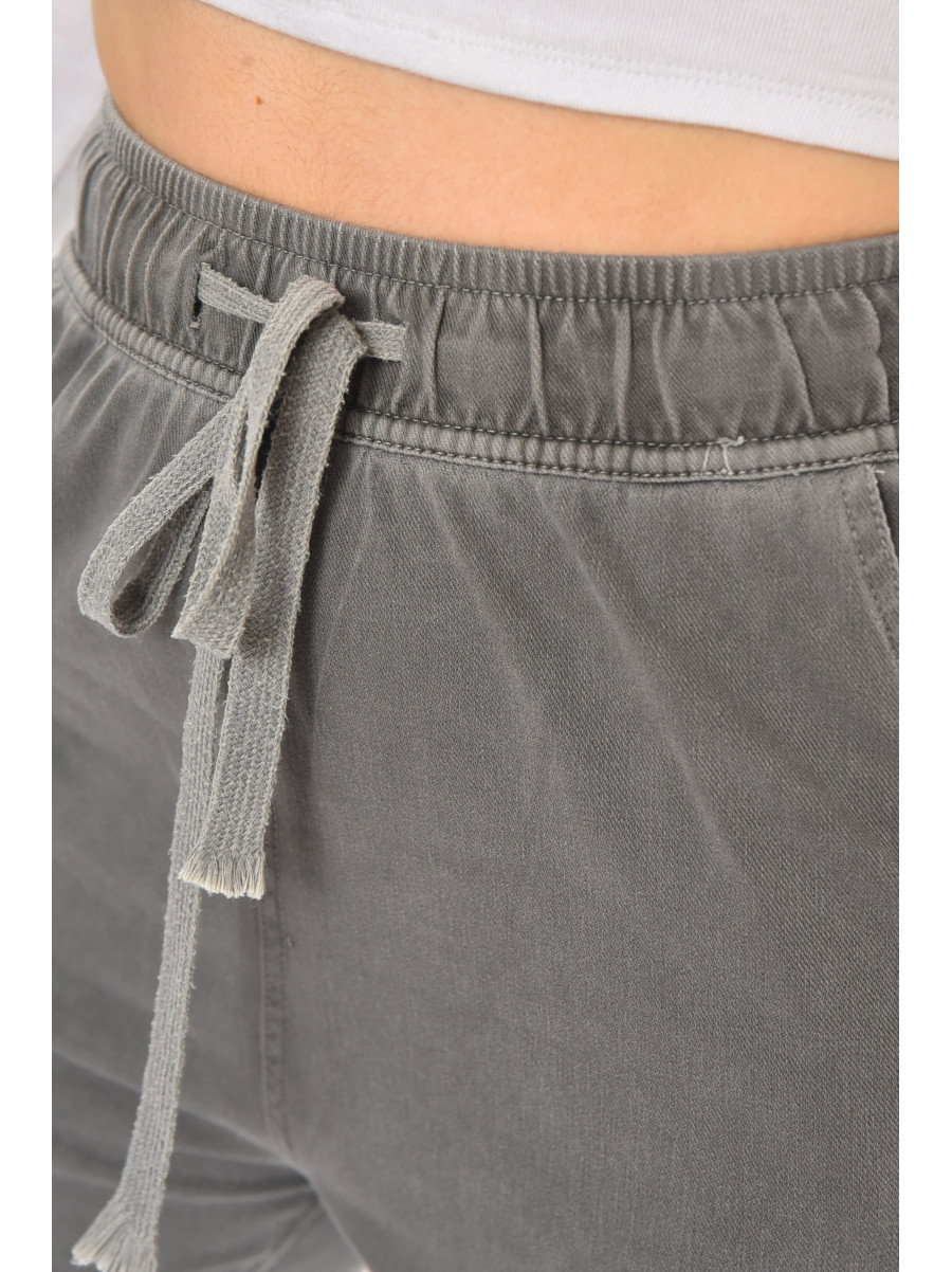 Штаны женские однотонные серого цвета A4062 210920C