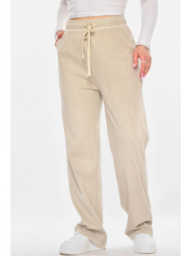 Штани жіночі однотонні бежевого кольору A4062 210921C
