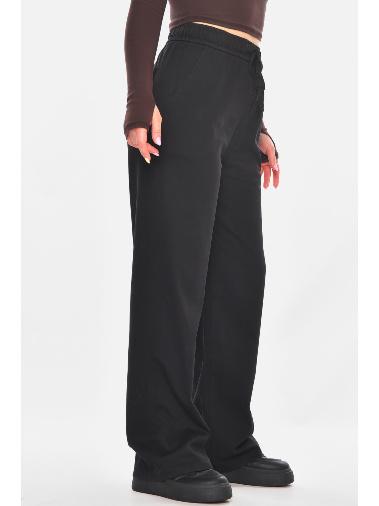 Штаны женские однотонные черного цвета A4062 210922C