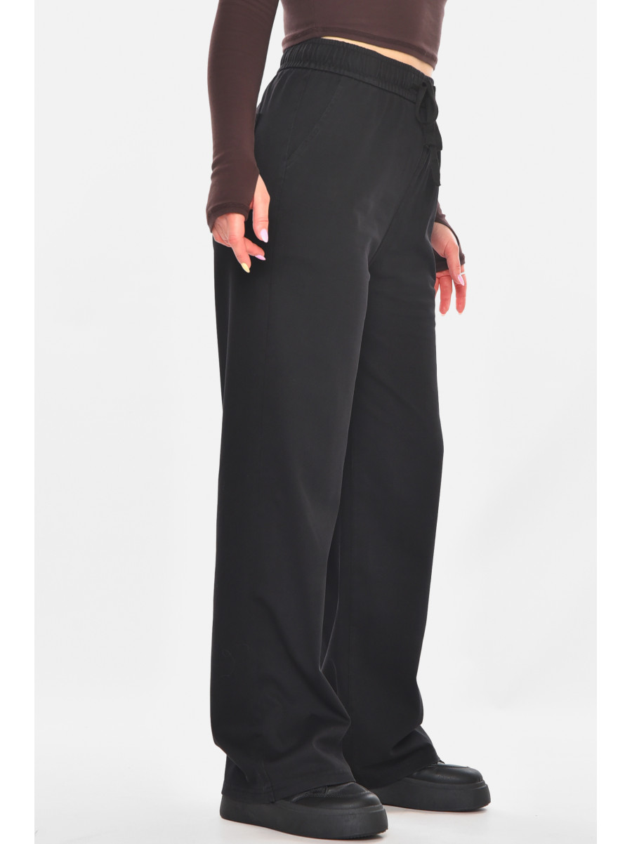 Штаны женские однотонные черного цвета A4062 210922C