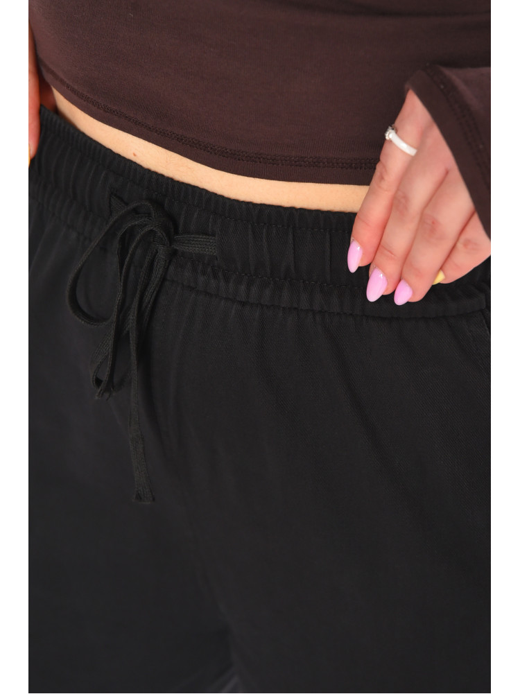 Штаны женские однотонные черного цвета A4062 210922C