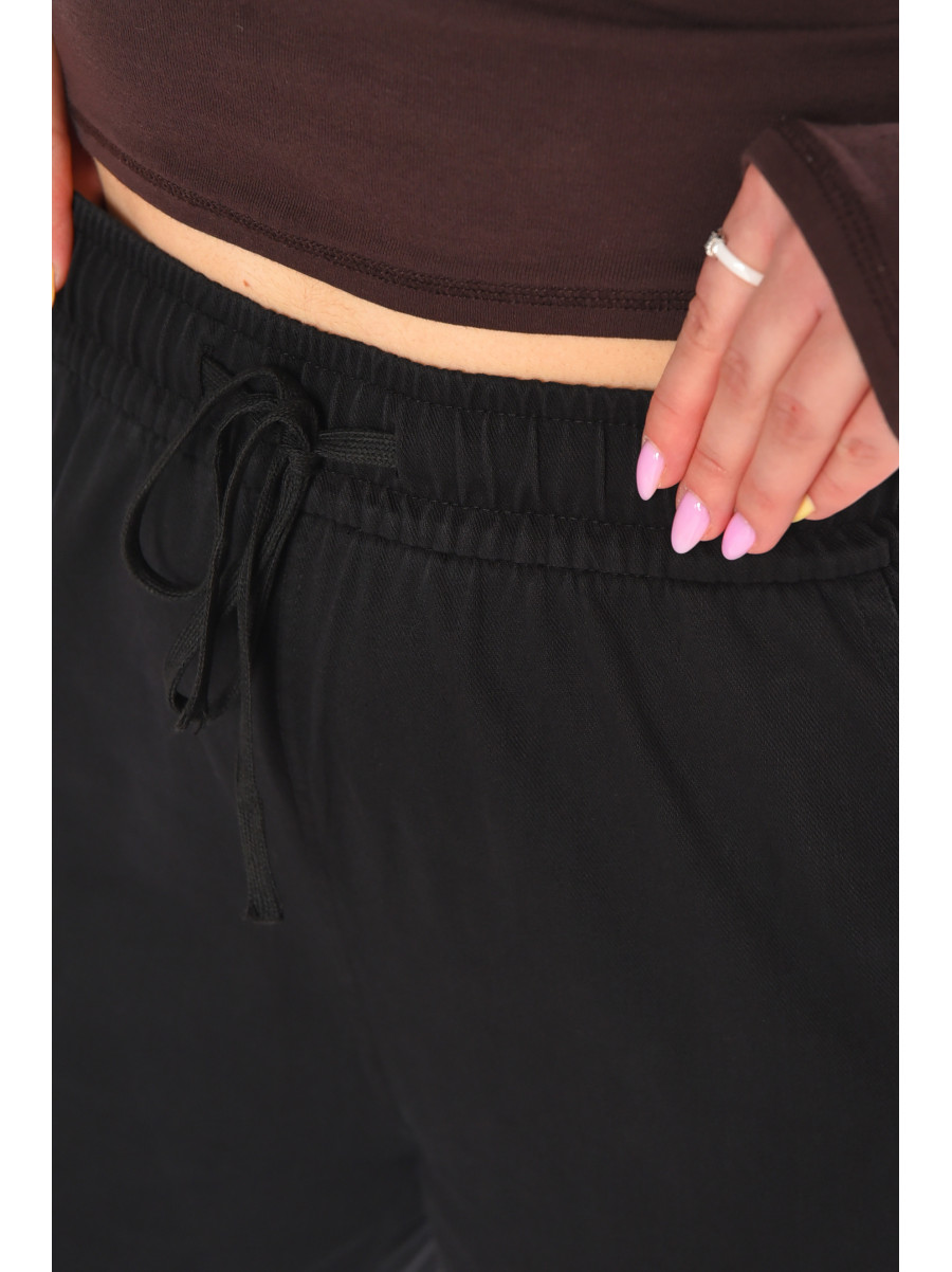 Штаны женские однотонные черного цвета A4062 210922C