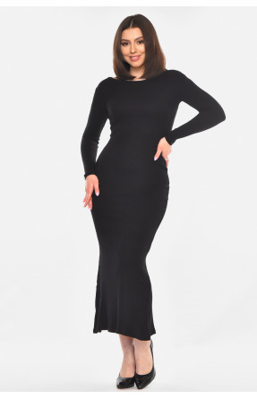 Платье женское однотонное черного цвета 331 210924C
