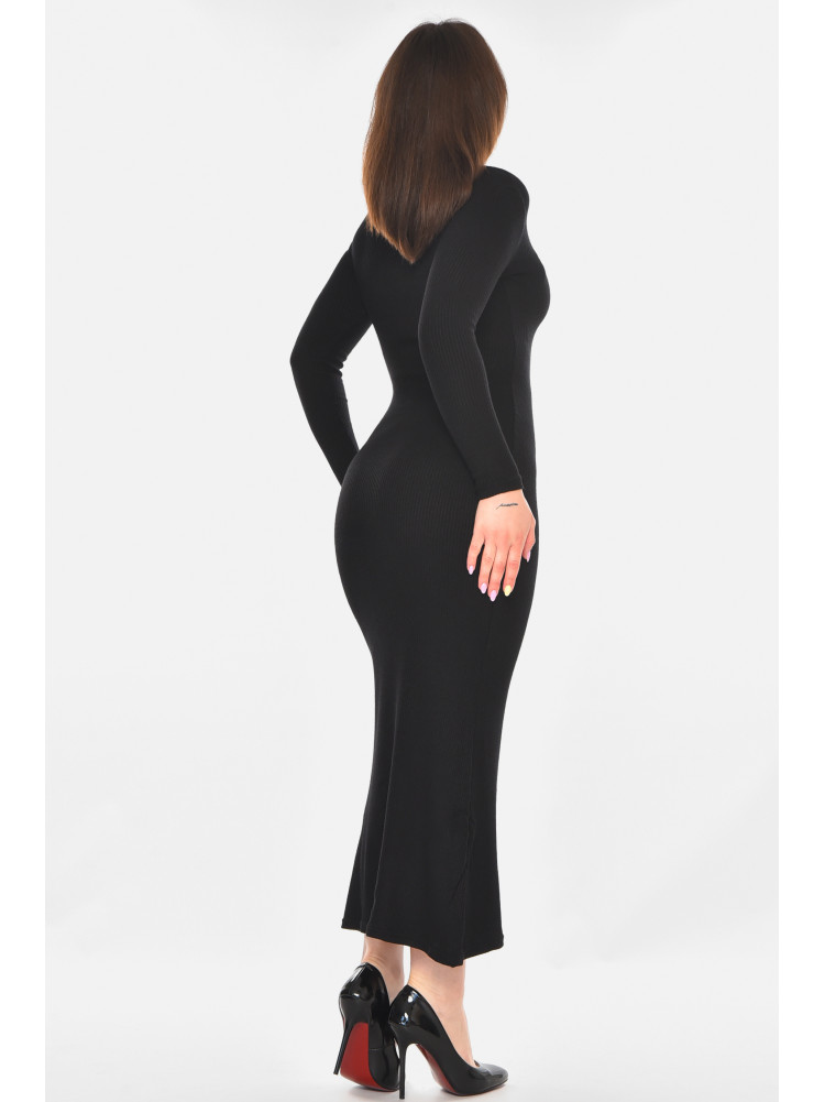 Платье женское однотонное черного цвета 331 210924C