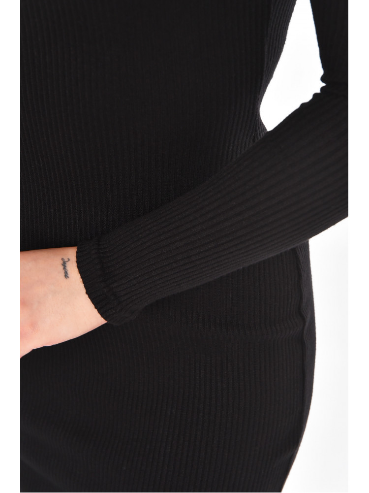 Платье женское однотонное черного цвета 331 210924C