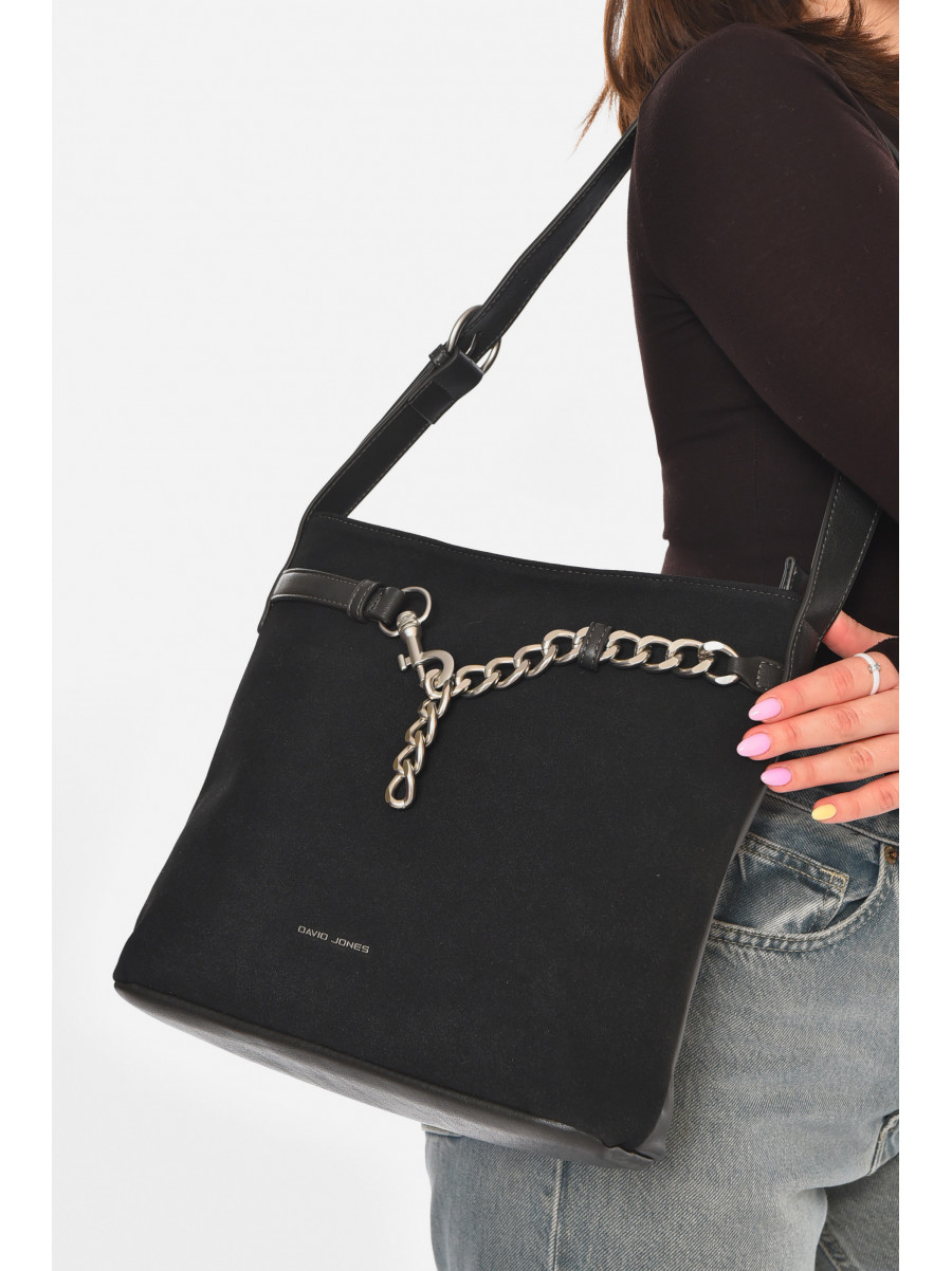 Сумка женская из экокожи черного цвета 210929C