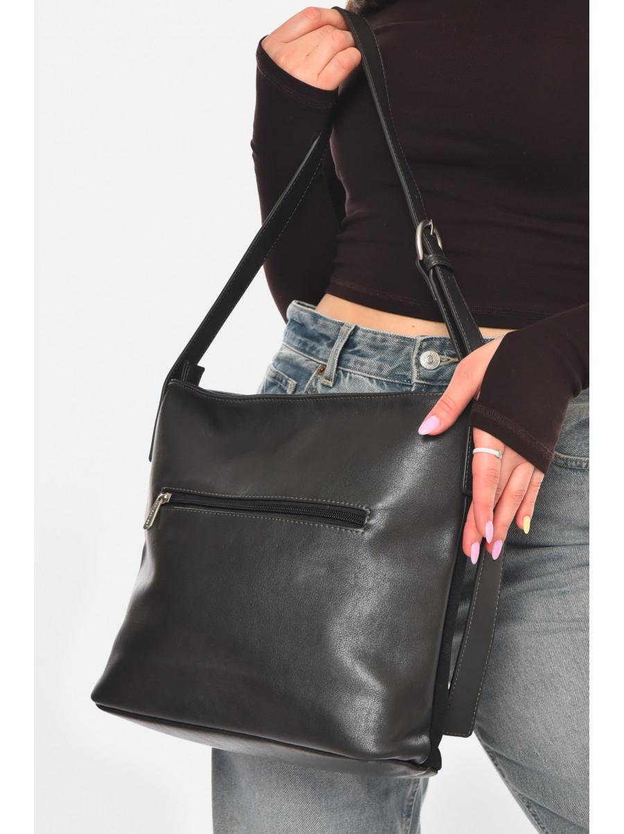 Сумка женская из экокожи черного цвета 210929C