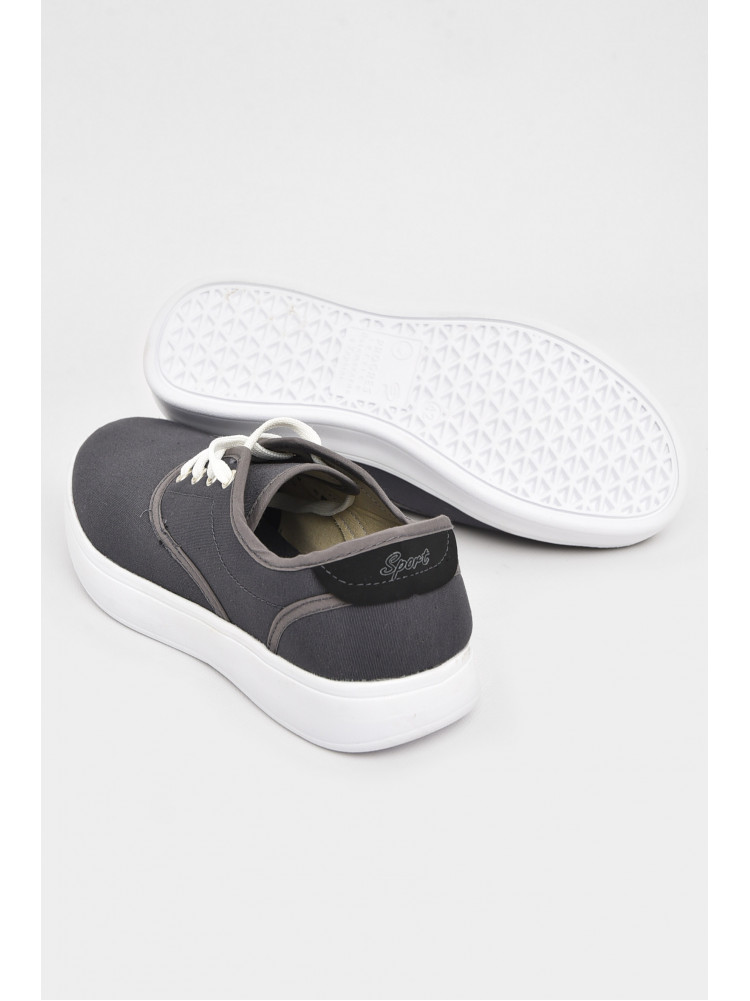 Кеды мужские серого цвета на шнуровке 2402 210930C