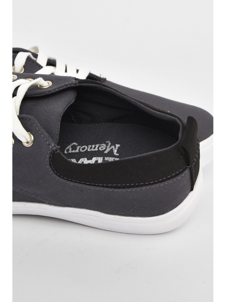 Кеды мужские серого цвета на шнуровке 2407 210931C