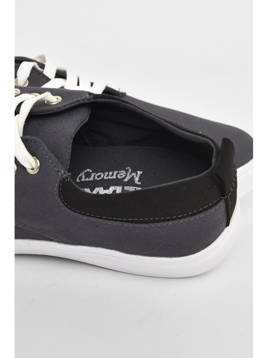 Кеды мужские серого цвета на шнуровке 2407 210931C