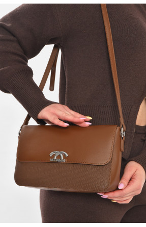 Сумка женская из экокожи коричневого цвета 210934C Сумка женская из экокожи коричневого цвета 210934C