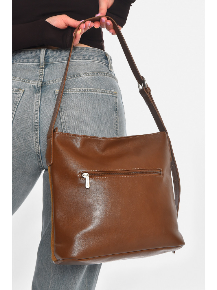 Сумка женская из экокожи коричневого цвета 210947C