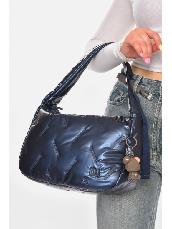 Сумка женская плащевая тёмно-синего цвета 210954C