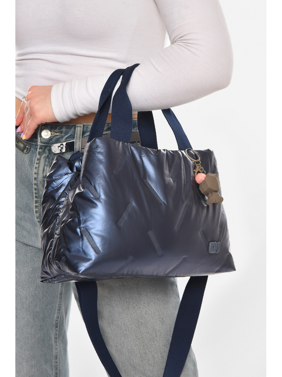 Сумка женская плащевая тёмно-синего цвета 210955C