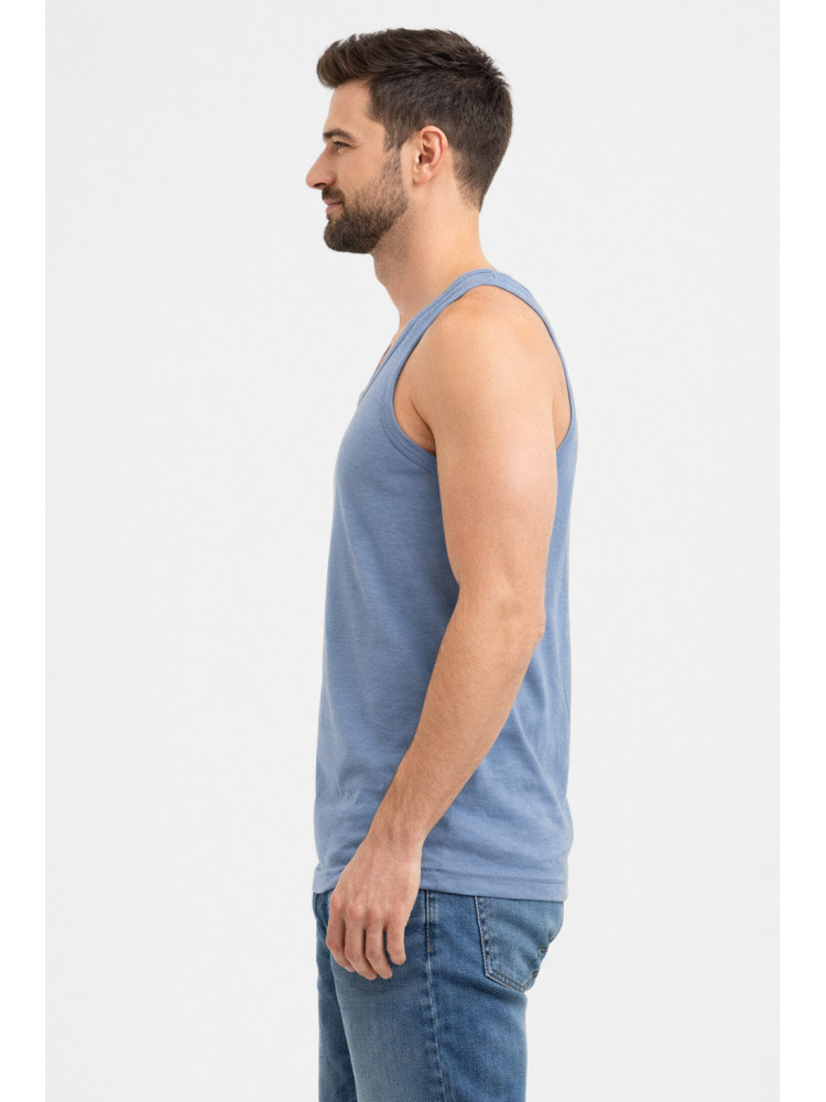 Майка мужская однотонная серого цвета 210963C