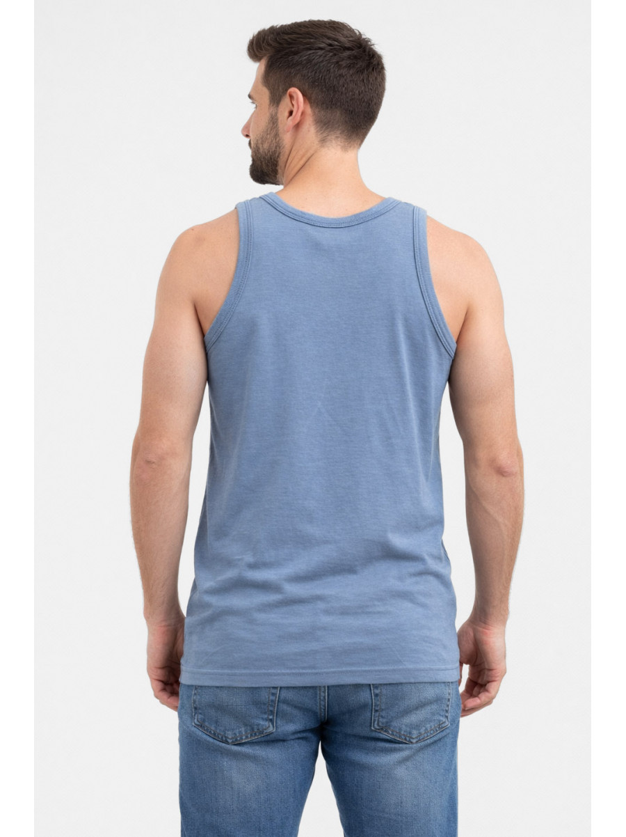 Майка мужская однотонная серого цвета 210963C