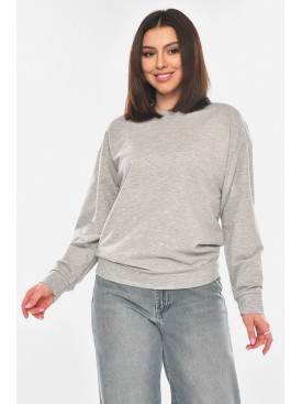 Світшот жіночий однотонний сірого кольору 363 210974C