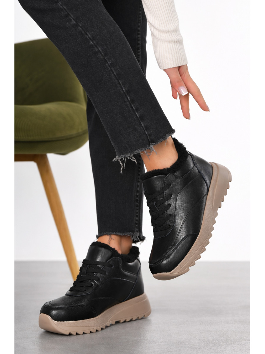 Ботинки женские зимние черного цвета 650-7-1 210975C