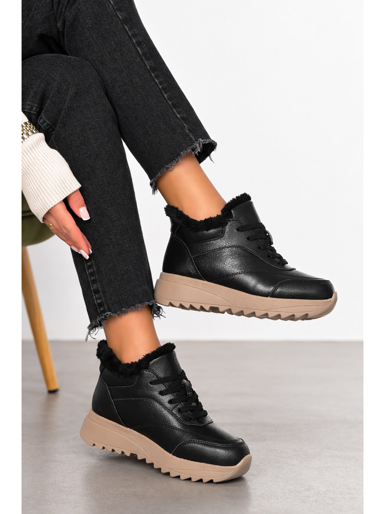 Ботинки женские зимние черного цвета 650-7-1 210975C