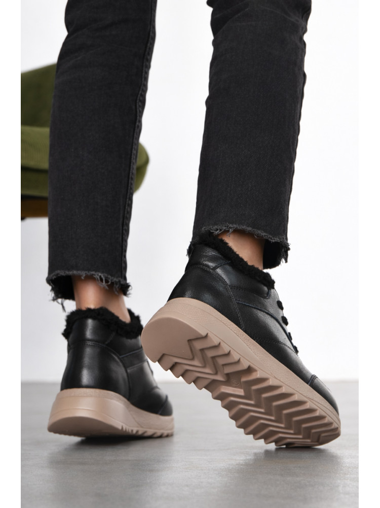 Ботинки женские зимние черного цвета 650-7-1 210975C