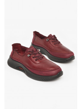 Кроссовки женские бордового цвета 05-2 210990C