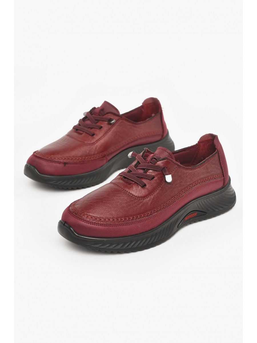 Кроссовки женские бордового цвета 05-2 210990C