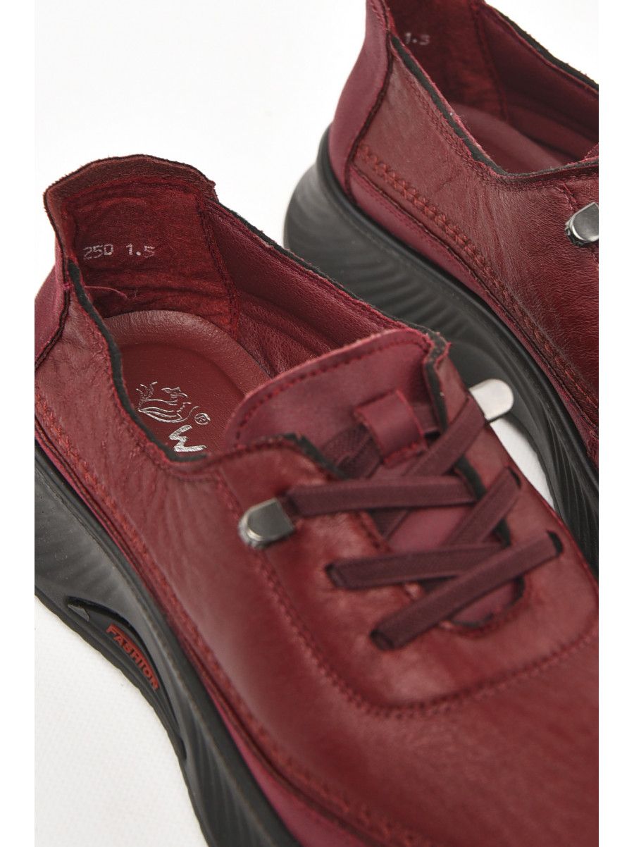 Кроссовки женские бордового цвета 05-2 210990C