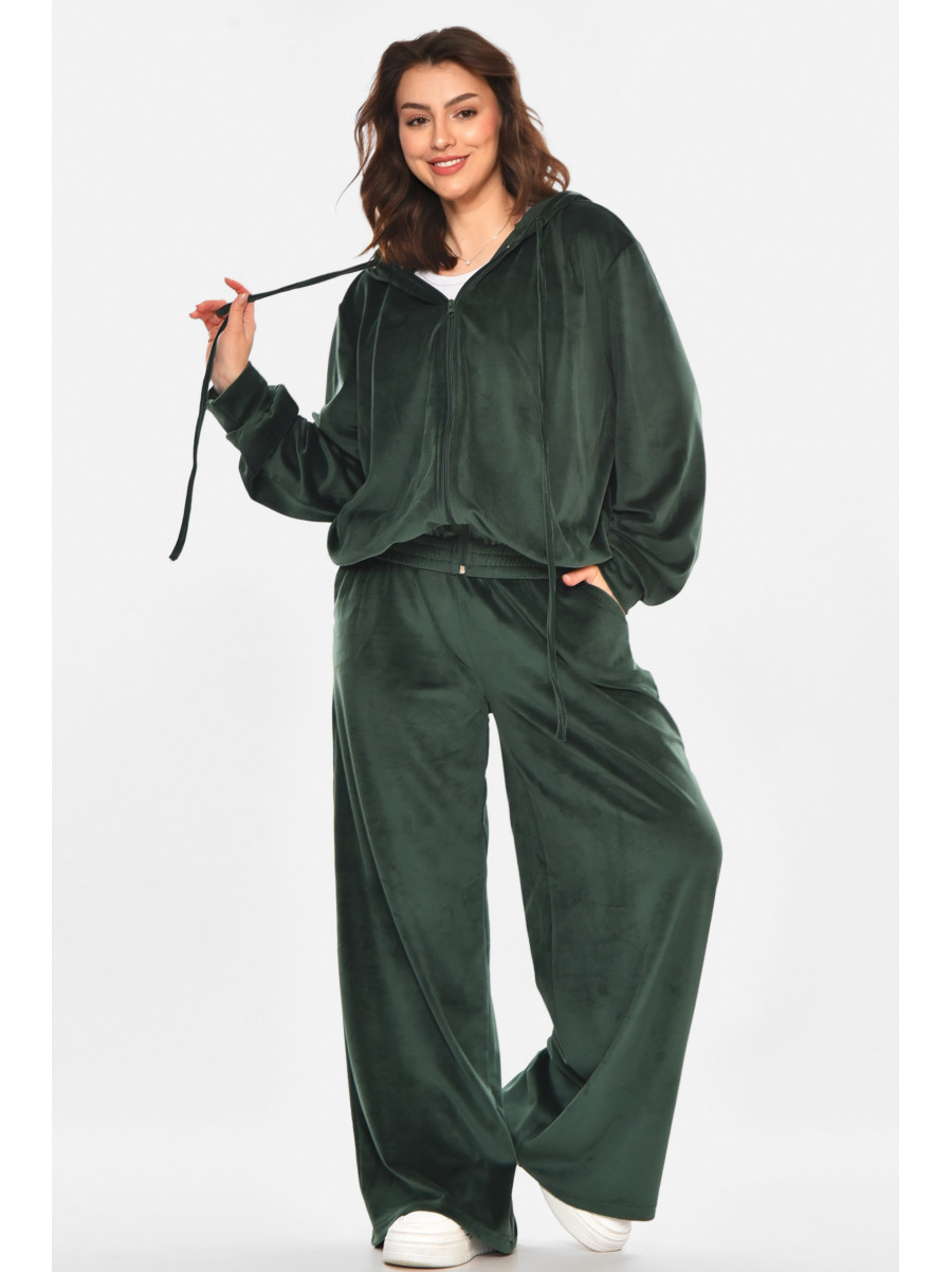 Спортивный костюм женский зеленого цвета 1053 210993C