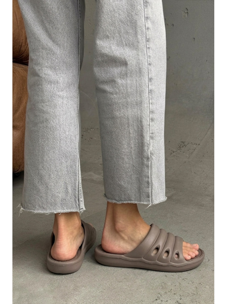 Шлепанцы пена женские коричневого цвета С-78 210999C