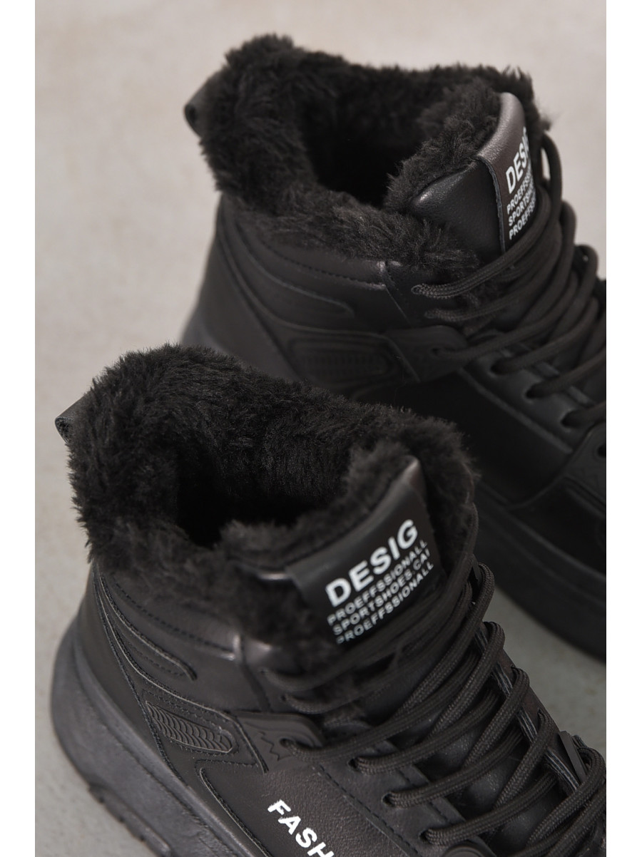 Кроссовки женские черного цвета зима 2024-1-1 211002C