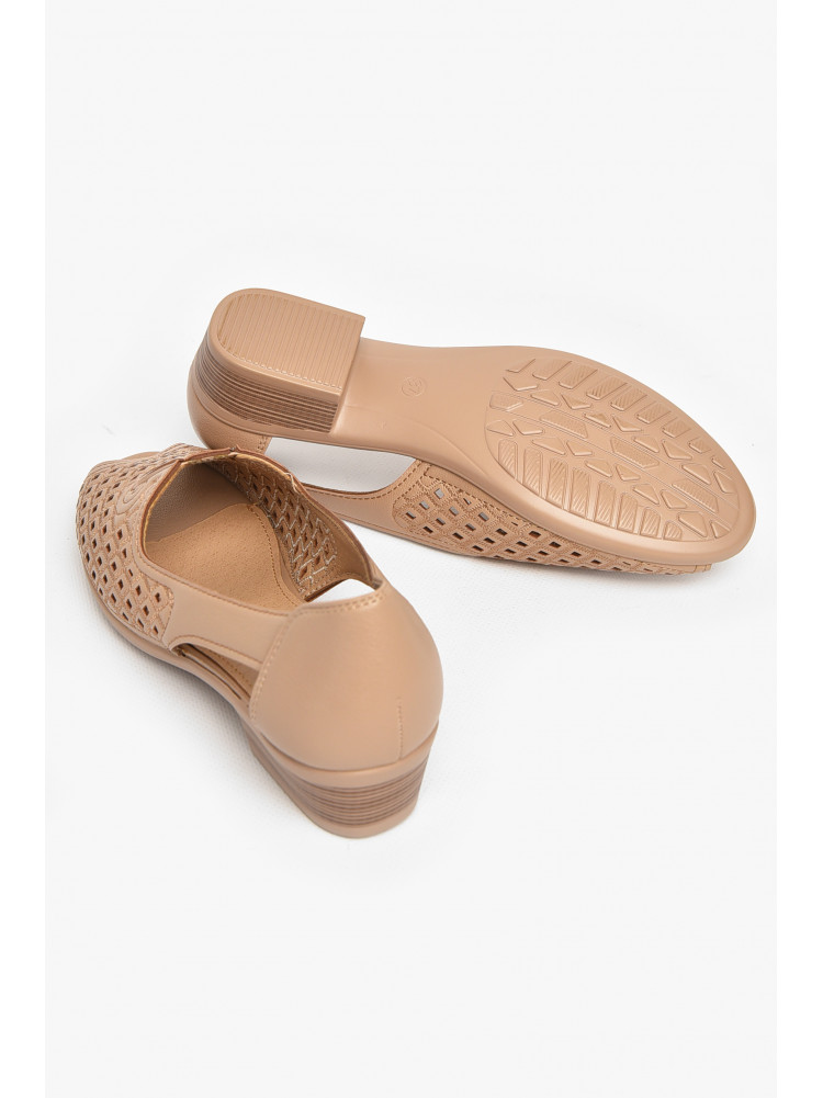 Туфли женские бежевого цвета 1101-7 211009C