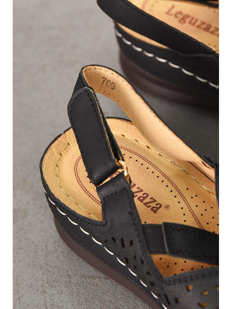 Босоножки женские черного цвета 709 211011C