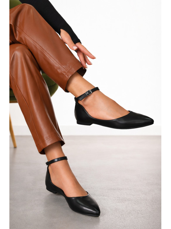 Балетки женские черного цвета W1311-2 211013C