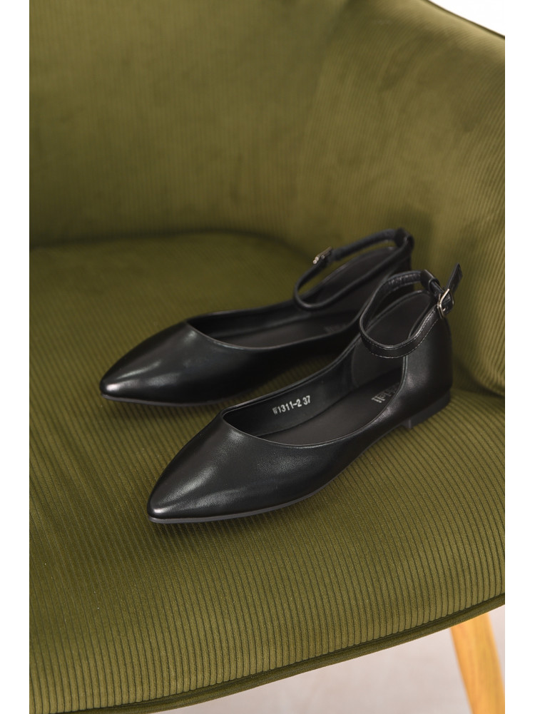 Балетки женские черного цвета W1311-2 211013C