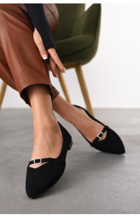 Балетки женские черного цвета W1311-7 211014C