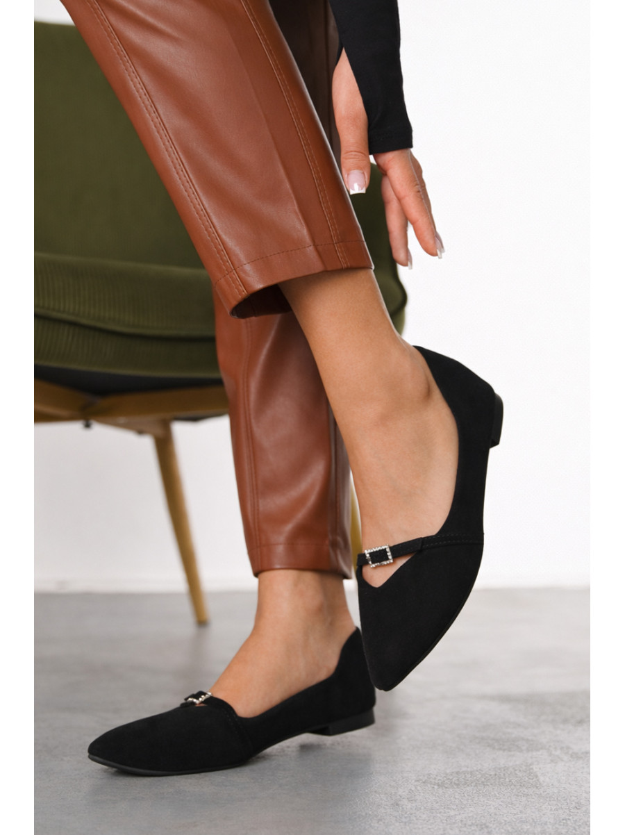 Балетки женские черного цвета W1311-7 211014C