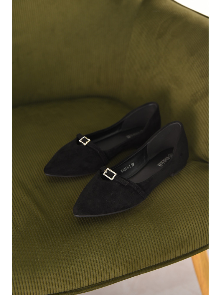 Балетки женские черного цвета W1311-7 211014C