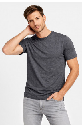 Футболка мужская однотонная серого цвета 2303 211018C