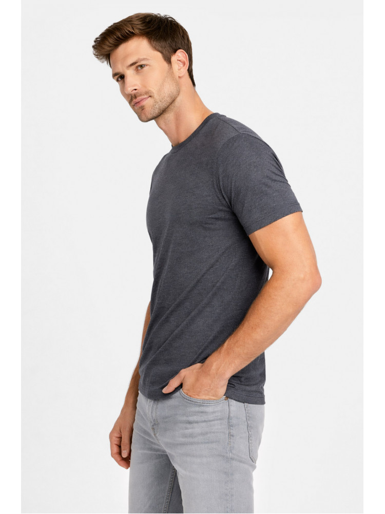 Футболка мужская однотонная серого цвета 2303 211018C