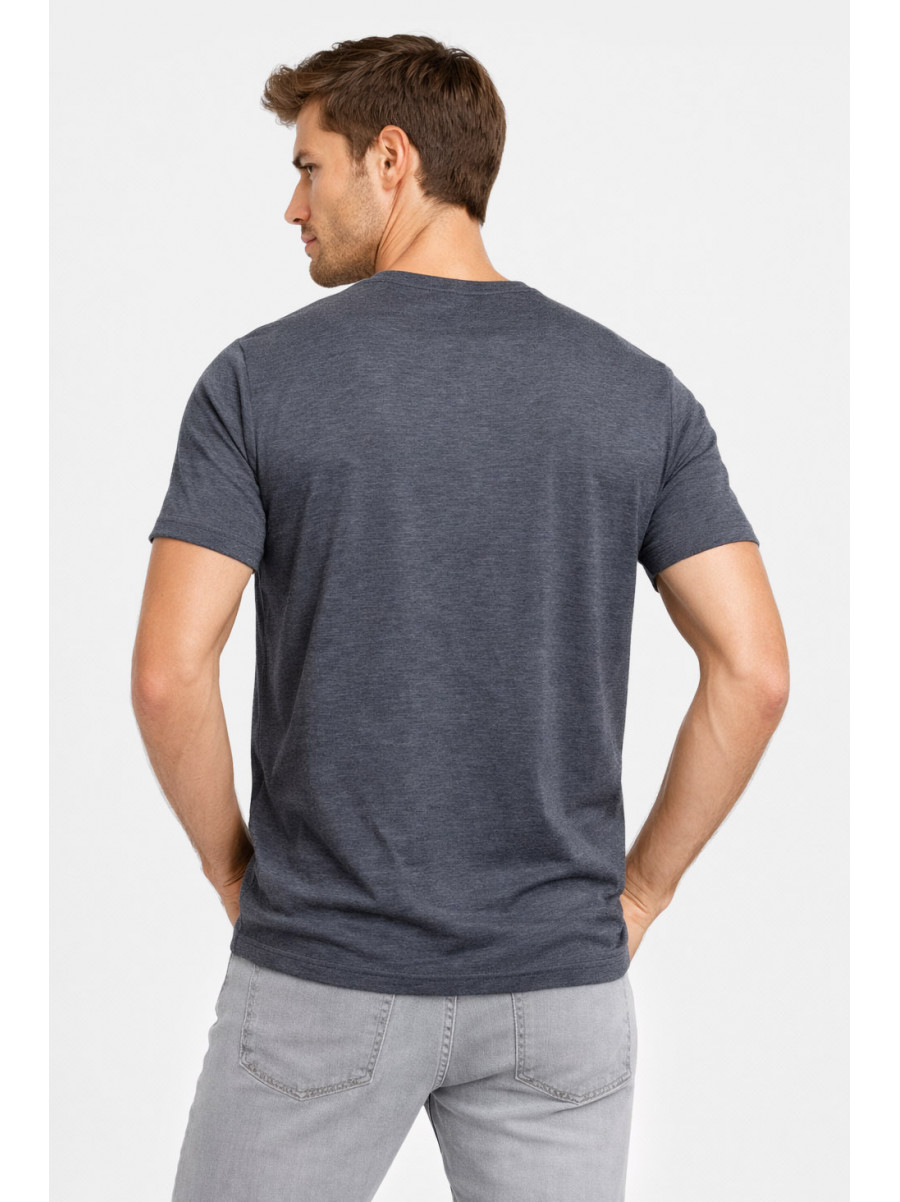 Футболка мужская однотонная серого цвета 2303 211018C
